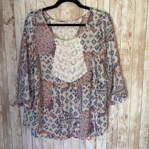 Peasant Sheer Blouse
